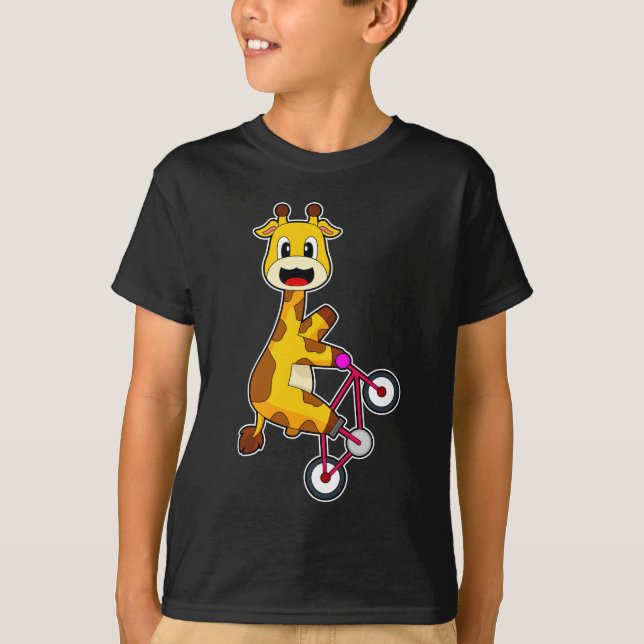 Giraffe Bicycle T-Shirt (Front)