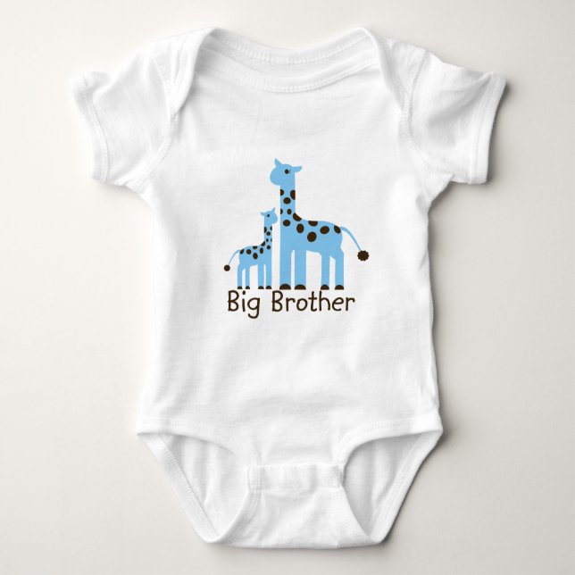 Giraffe Big Brother Baby Bodysuit (Front)
