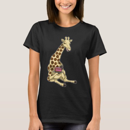 Giraffe Birthday Cake T_Shirt