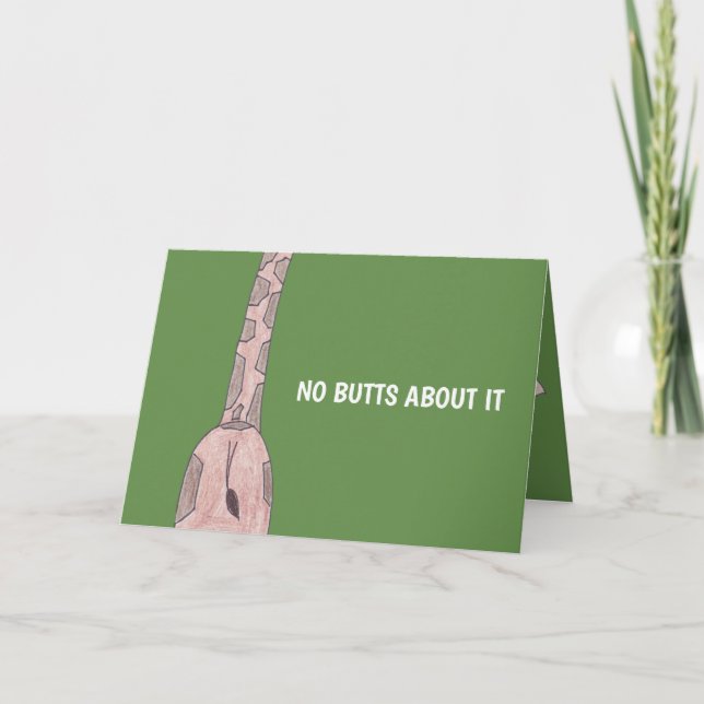 Giraffe Birthday Card (Front)