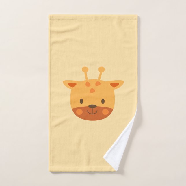 Giraffe Birthday Kids Art Hand Towel (Hand Towel)