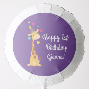 Giraffe Birthday Party Balloon