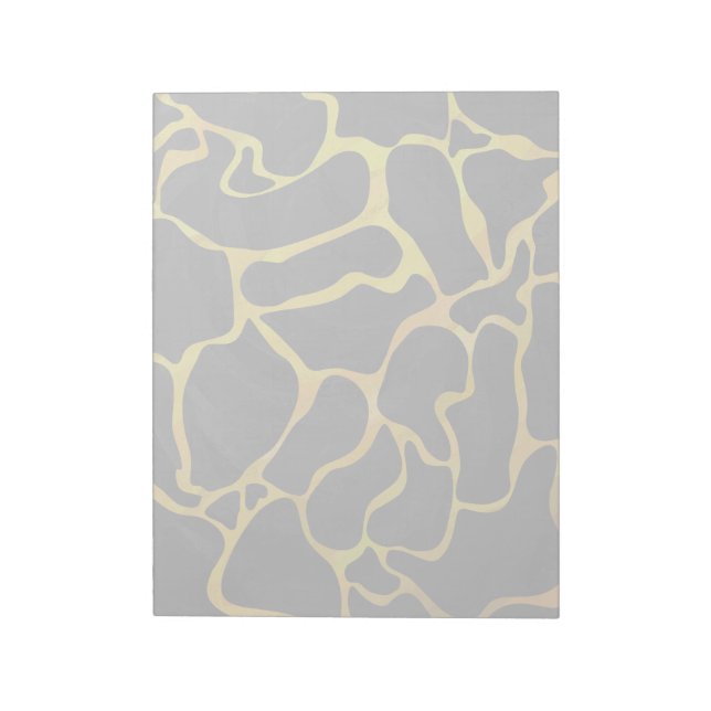 Giraffe Black and Yellow Print Notepad (Rotated)