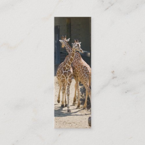 giraffe bookmark mini business card