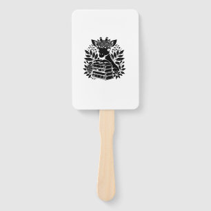 Giraffe Books Bookworm Library Book Reading Biblio Hand Fan