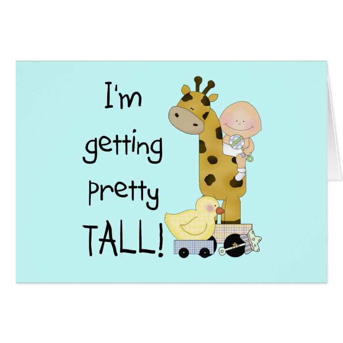 Giraffe   Boy Pretty Tall Tshirts and Gifts Card