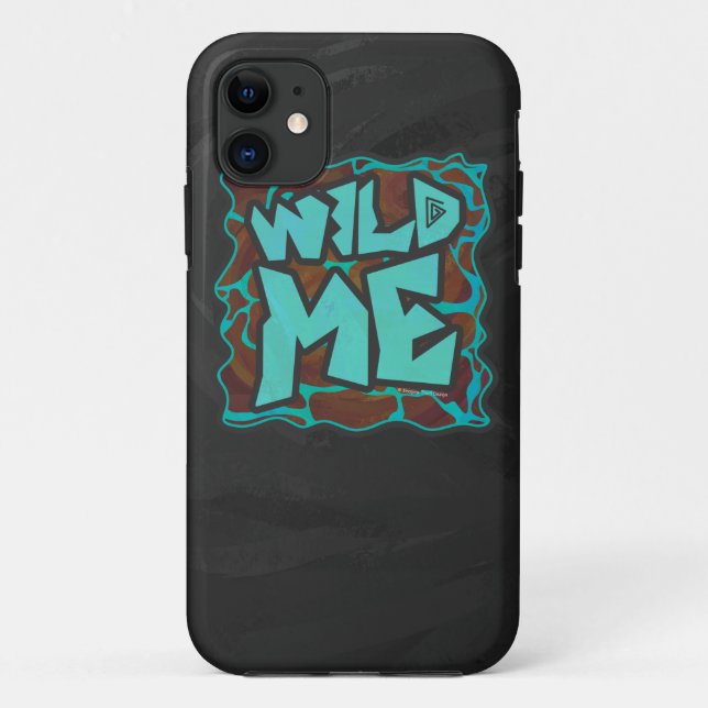 Giraffe Brown and Teal Print Case-Mate iPhone Case (Back)