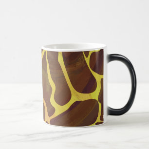 Giraffe Brown and Yellow Print Color Morph Mug