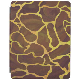 Giraffe Brown and Yellow Print iPad Smart Cover