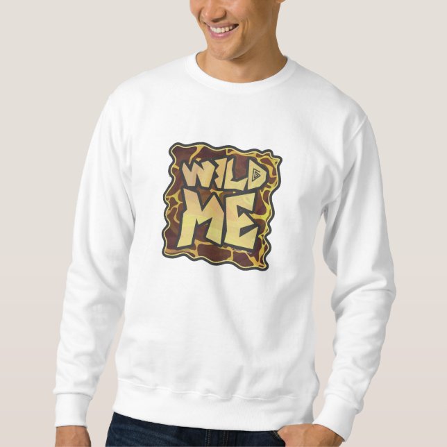 Giraffe Brown and Yellow Print Sweatshirt (Front)