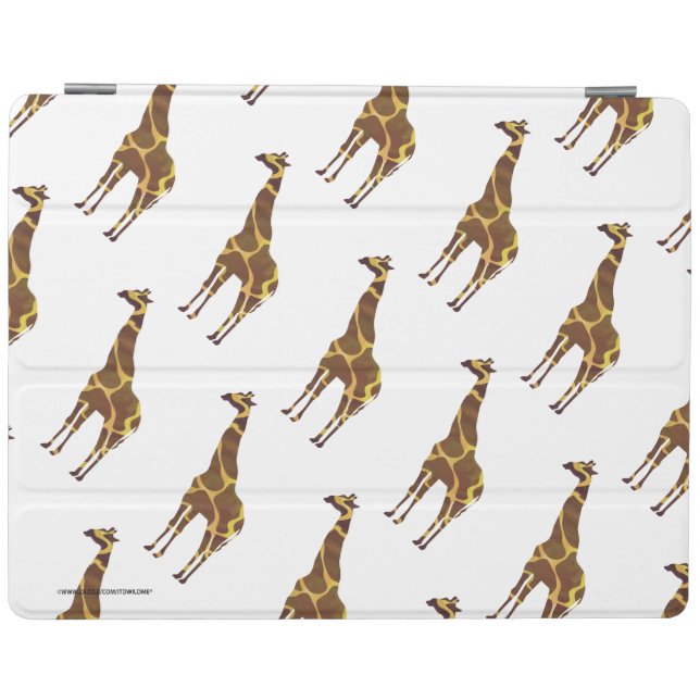 Giraffe Brown and Yellow Silhouette iPad Smart Cover (Horizontal)