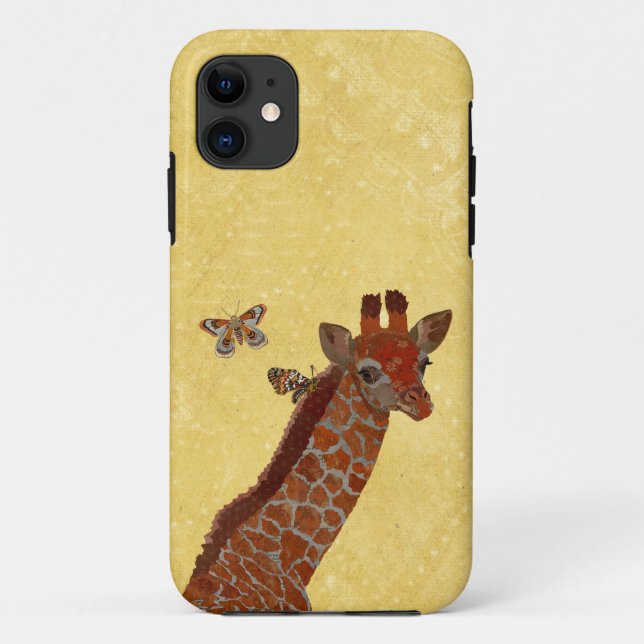 GIRAFFE & BUTTERFLIES Case-Mate iPhone CASE (Back)