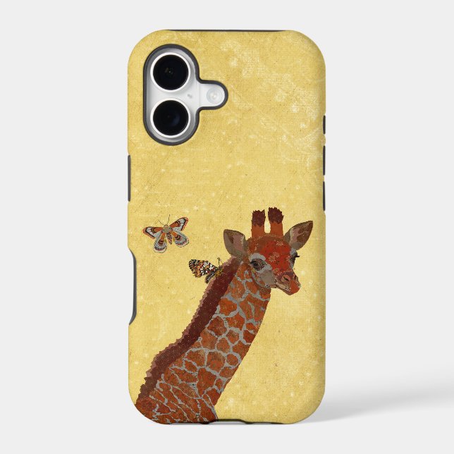 GIRAFFE & BUTTERFLIES IPHONE CASE (Back)