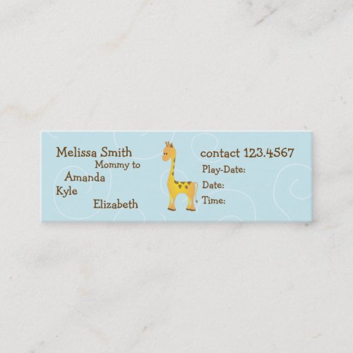 Giraffe Business Card Template