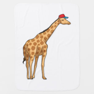 Giraffe Cap Baby Blanket