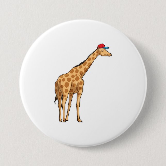 Giraffe Cap Button (Front)