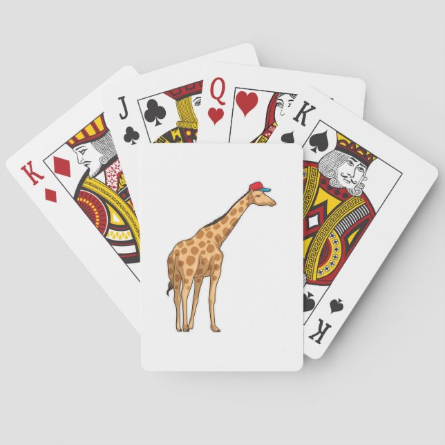 Giraffe Cap Poker Cards (Back)