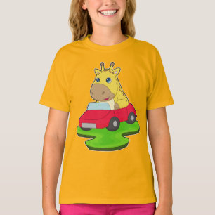 Giraffe Car T-Shirt