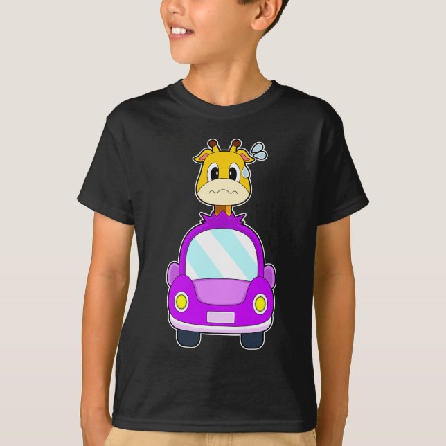 Giraffe Car T-Shirt (Front)