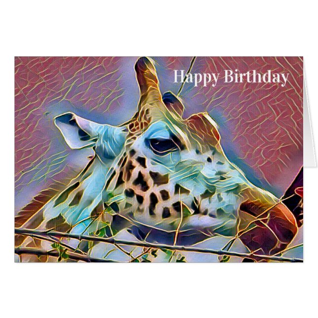 GIRAFFE  CARD (Front Horizontal)