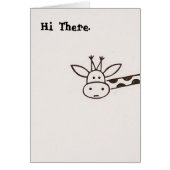 Giraffe card (Front)