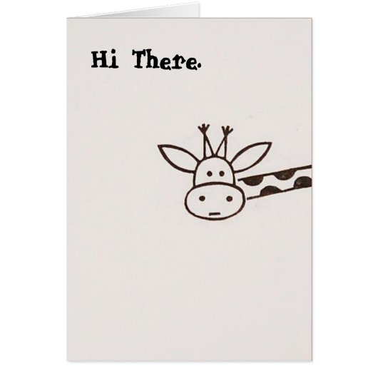 Giraffe card (Front)