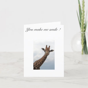 Giraffe Card