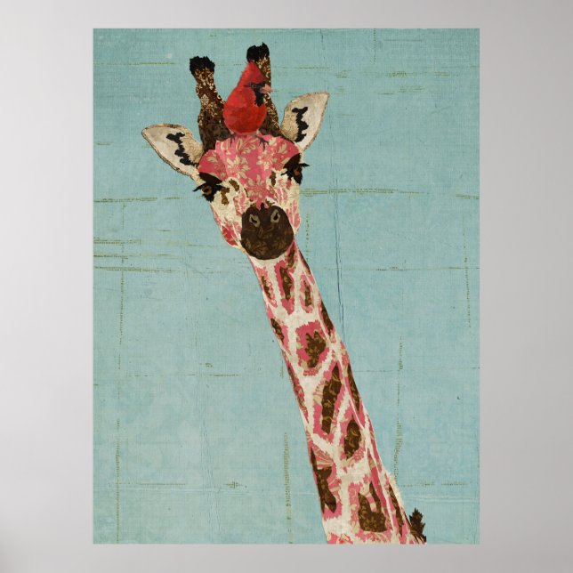 GIRAFFE & CARDINAL POSTER (Front)