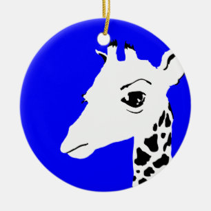 giraffe ceramic ornament
