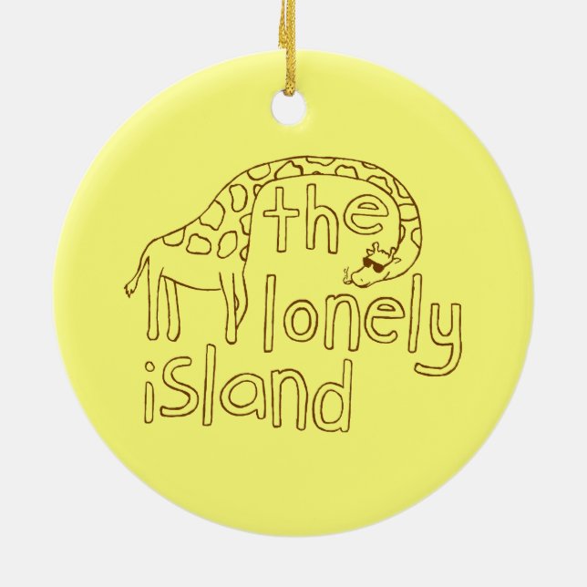 Giraffe Ceramic Ornament (Back)