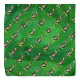 Giraffe Christmas Bandana