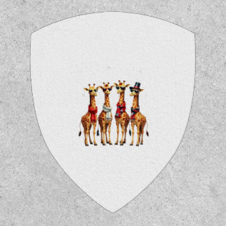 Giraffe Christmas Chic Oversized T-Shirt Patch