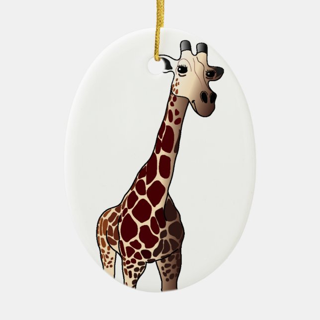 Giraffe Christmas Ornament (Front)