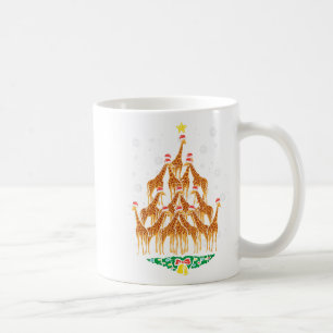 Giraffe Christmas Tree Animal Xmas Women Men Coffee Mug