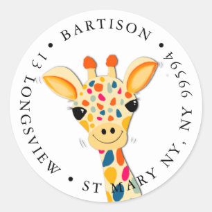 Giraffe company Classic Round Sticker