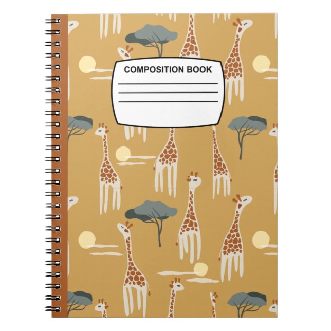 Giraffe composition notebook (Front)