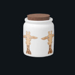 Giraffe Cookie Jar<br><div class="desc">Reproduced from an original digital illustration of a giraffe.</div>