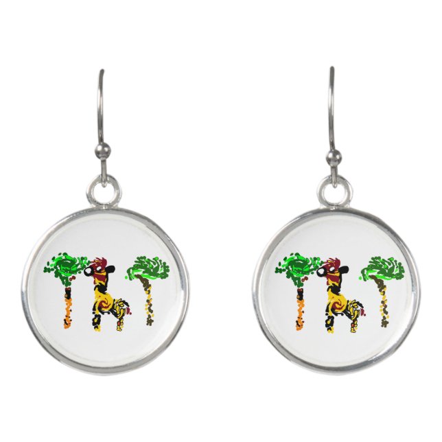 Giraffe cool summer  earrings (Front)