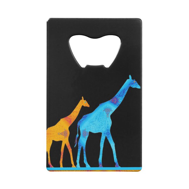 Giraffe Credit Card Bottle Opener (Back)