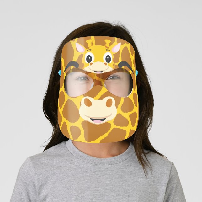 Giraffe Cute Halloween Face Shield (Insitu)