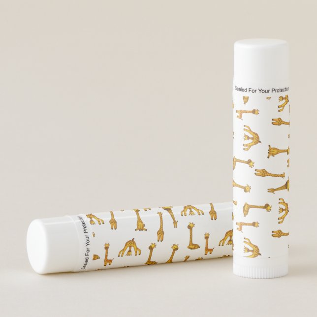 Giraffe Cute Safari Animal Pattern Lip Balm (Front)