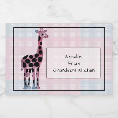 Giraffe Delivers Homemade Kitchen Goodies Food Label