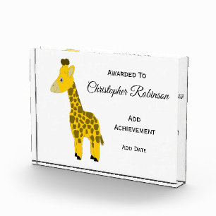 Giraffe Design Acrylic Award