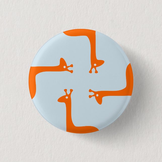 Giraffe Design Button (Front)