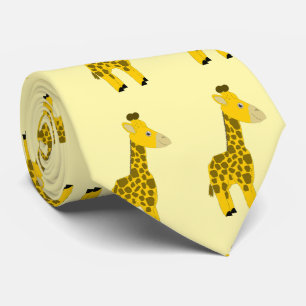 Giraffe Design Neck Tie