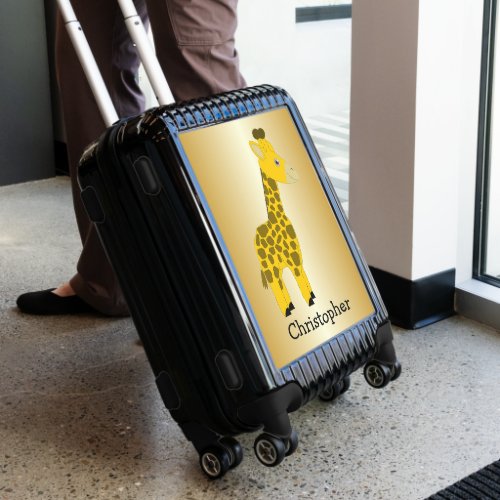 Giraffe Design Personalised Luggage