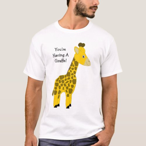 Giraffe Design Personalised T_Shirt