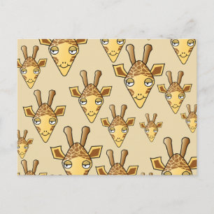 Giraffe Design. Postcard