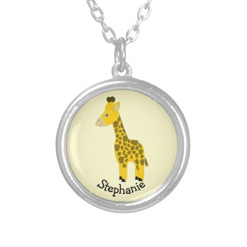 Giraffe Design Silver Plated Necklace