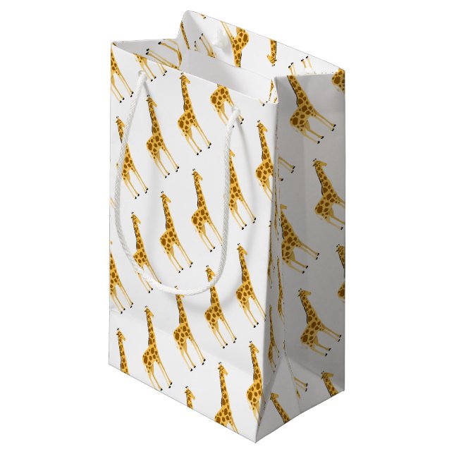 Giraffe Design Small Gift Bag (Front Angled)